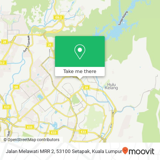 Jalan Melawati MRR 2, 53100 Setapak map