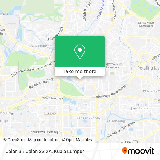 Jalan 3 / Jalan SS 2A map