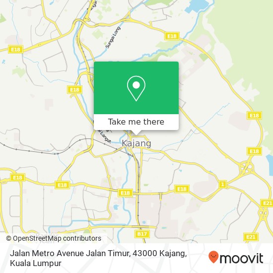 Jalan Metro Avenue Jalan Timur, 43000 Kajang map