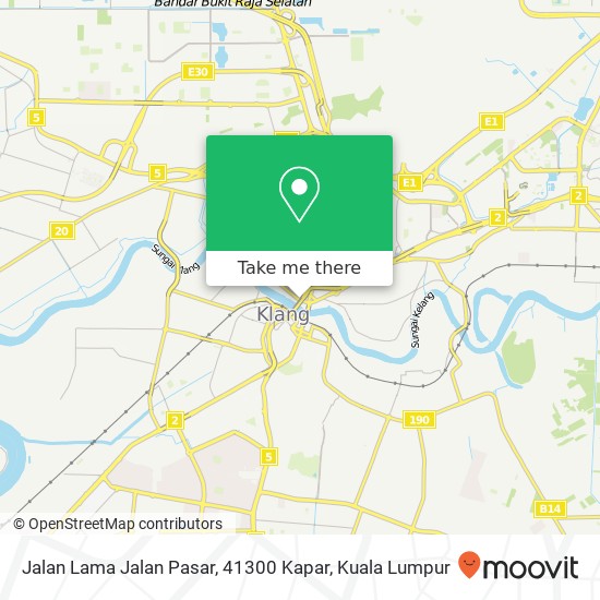 Jalan Lama Jalan Pasar, 41300 Kapar map