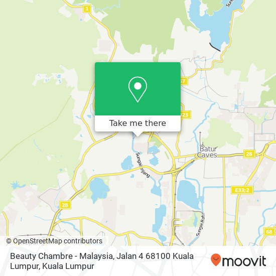 Beauty Chambre - Malaysia, Jalan 4 68100 Kuala Lumpur map
