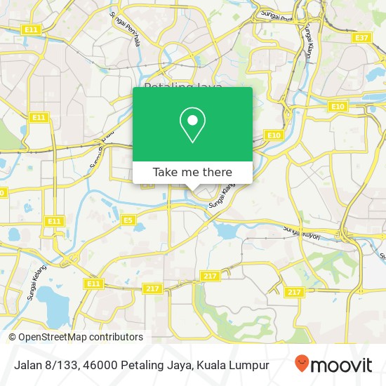 Peta Jalan 8 / 133, 46000 Petaling Jaya