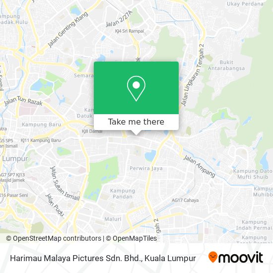 Harimau Malaya Pictures Sdn. Bhd. map