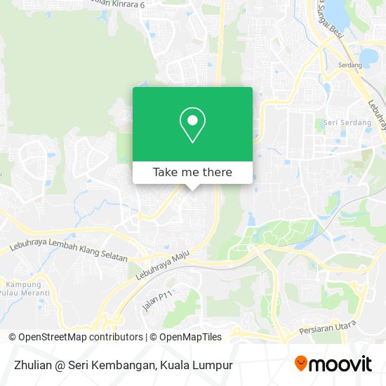 Zhulian @ Seri Kembangan map