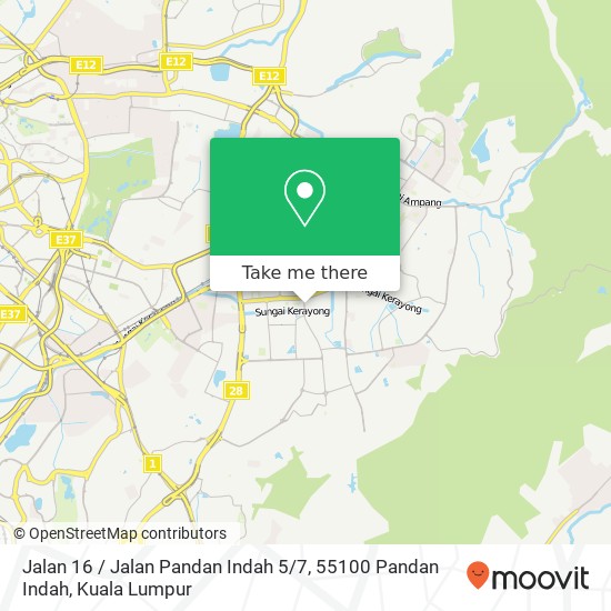 Jalan 16 / Jalan Pandan Indah 5 / 7, 55100 Pandan Indah map