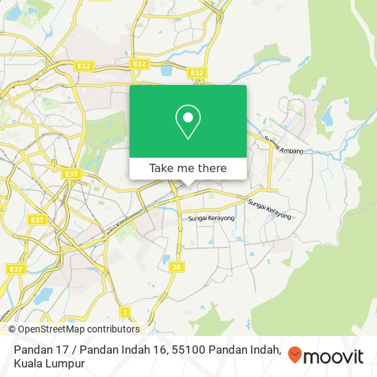 Pandan 17 / Pandan Indah 16, 55100 Pandan Indah map