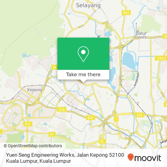 Yuen Seng Engineering Works, Jalan Kepong 52100 Kuala Lumpur map