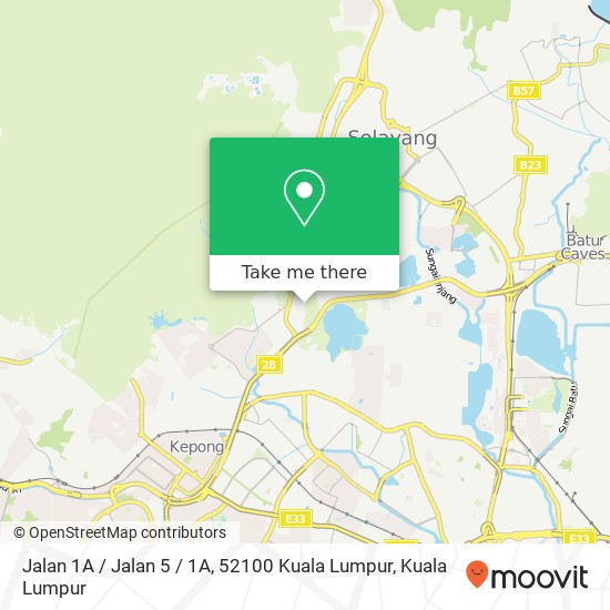 Peta Jalan 1A / Jalan 5 / 1A, 52100 Kuala Lumpur