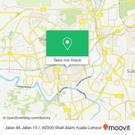 Peta Jalan 46 Jalan 19 /, 40300 Shah Alam