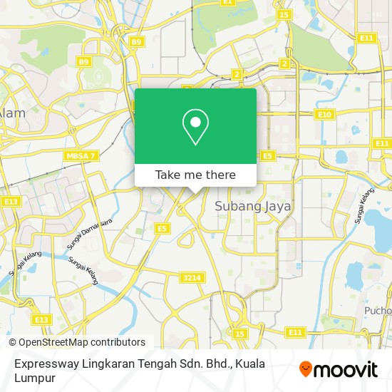 Expressway Lingkaran Tengah Sdn. Bhd. map
