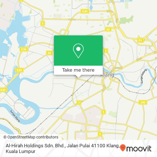 Al-Hirah Holdings Sdn. Bhd., Jalan Pulai 41100 Klang map