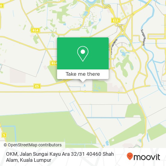 OKM, Jalan Sungai Kayu Ara 32 / 31 40460 Shah Alam map