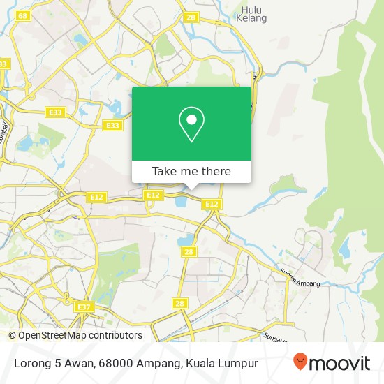 Lorong 5 Awan, 68000 Ampang map