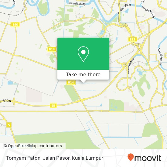 Peta Tomyam Fatoni Jalan Pasor