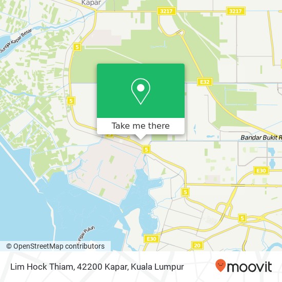 Lim Hock Thiam, 42200 Kapar map