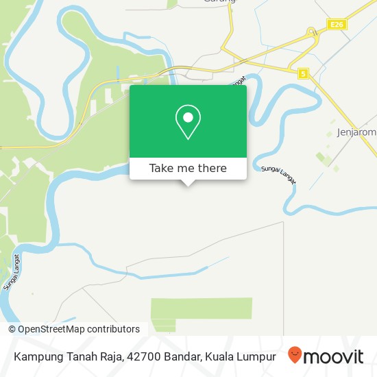 Kampung Tanah Raja, 42700 Bandar map