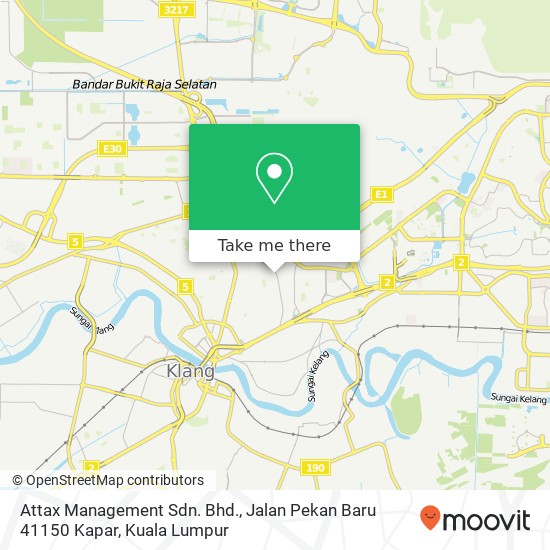 Attax Management Sdn. Bhd., Jalan Pekan Baru 41150 Kapar map