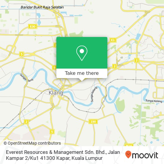 Peta Everest Resources & Management Sdn. Bhd., Jalan Kampar 2 / Ku1 41300 Kapar