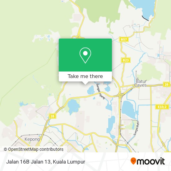 Jalan 16B Jalan 13 map