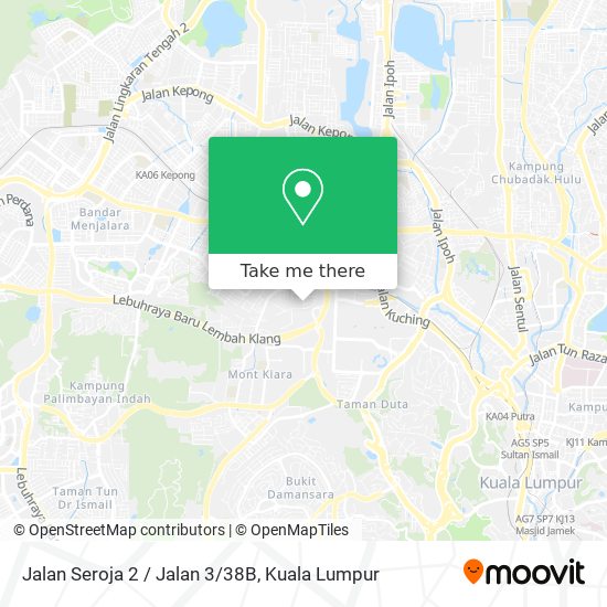 Peta Jalan Seroja 2 / Jalan 3/38B