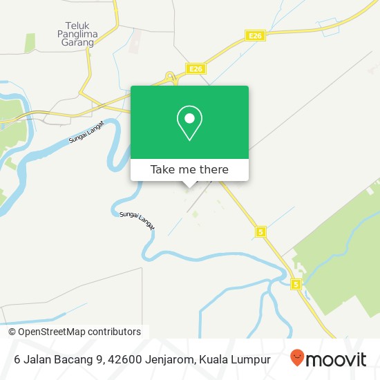 6 Jalan Bacang 9, 42600 Jenjarom map