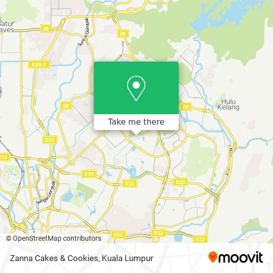 Zanna Cakes & Cookies map