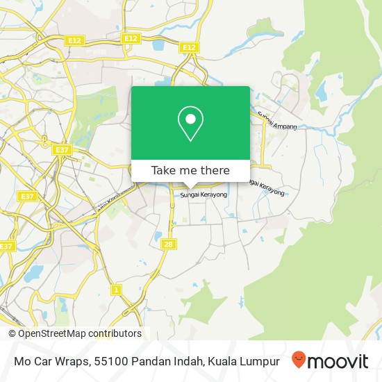 Mo Car Wraps, 55100 Pandan Indah map
