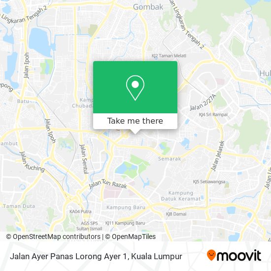 Jalan Ayer Panas Lorong Ayer 1 map