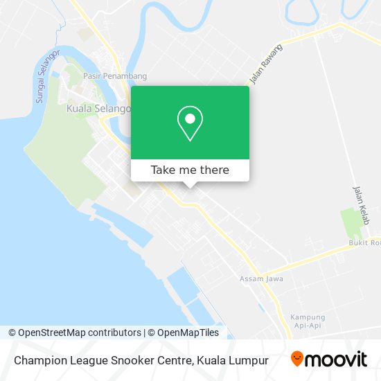 Champion League Snooker Centre map