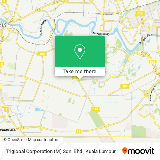 Triglobal Corporation (M) Sdn. Bhd. map
