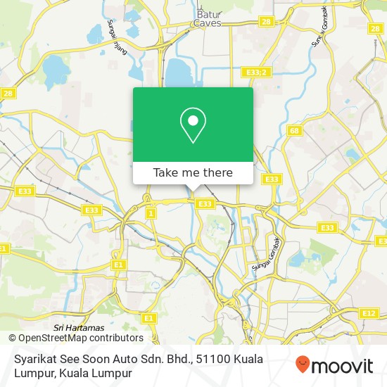 Syarikat See Soon Auto Sdn. Bhd., 51100 Kuala Lumpur map