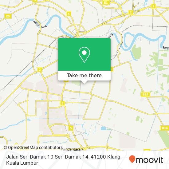 Jalan Seri Damak 10 Seri Damak 14, 41200 Klang map