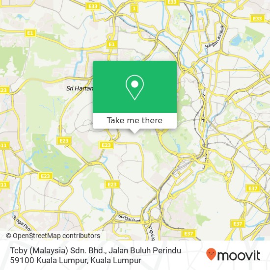 Peta Tcby (Malaysia) Sdn. Bhd., Jalan Buluh Perindu 59100 Kuala Lumpur