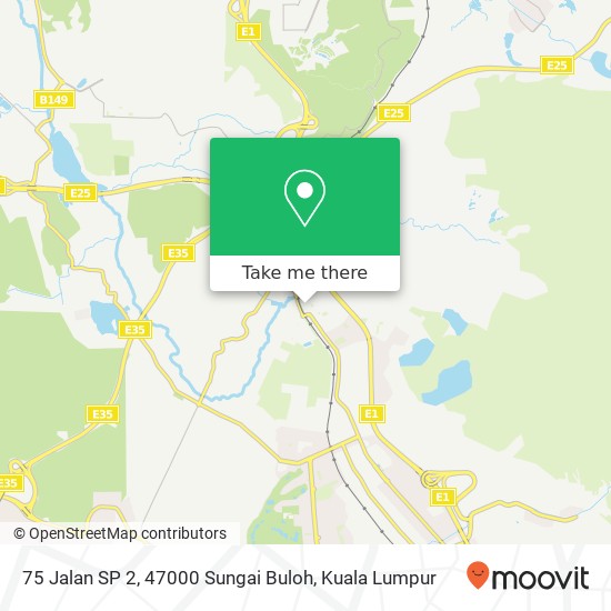 Peta 75 Jalan SP 2, 47000 Sungai Buloh