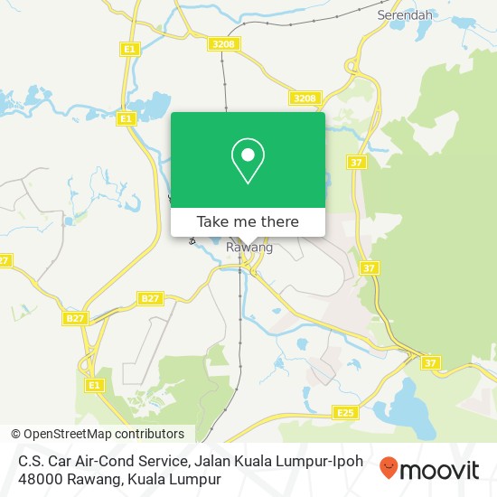 C.S. Car Air-Cond Service, Jalan Kuala Lumpur-Ipoh 48000 Rawang map