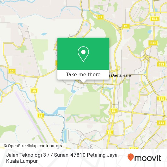 Jalan Teknologi 3 / / Surian, 47810 Petaling Jaya map