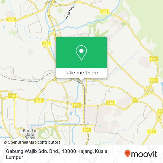 Gabung Wajib Sdn. Bhd., 43000 Kajang map