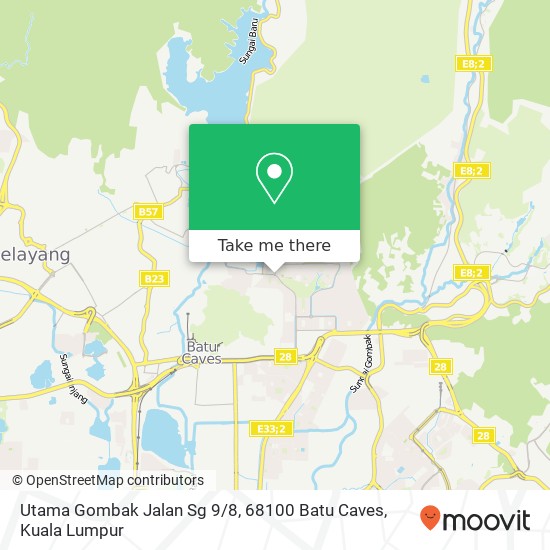 Peta Utama Gombak Jalan Sg 9 / 8, 68100 Batu Caves