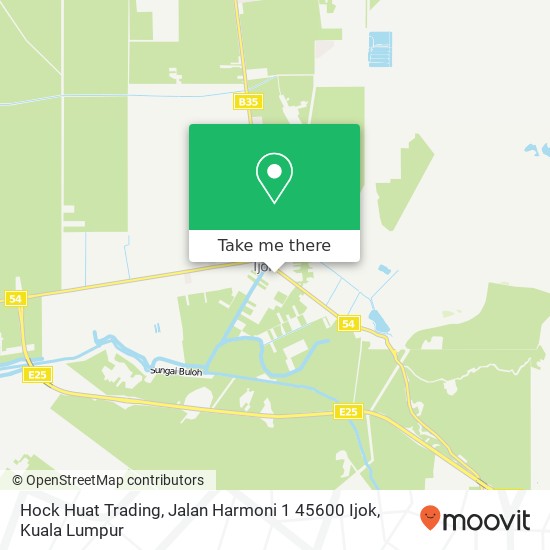 Peta Hock Huat Trading, Jalan Harmoni 1 45600 Ijok