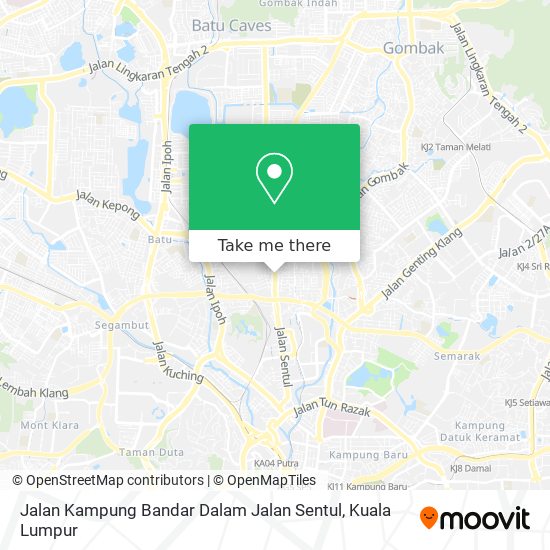 Jalan Kampung Bandar Dalam Jalan Sentul map