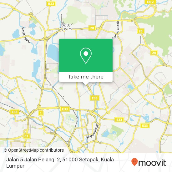 Jalan 5 Jalan Pelangi 2, 51000 Setapak map