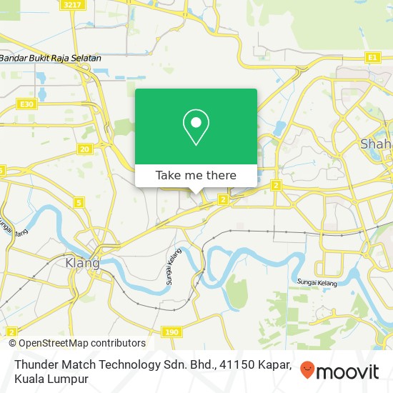 Thunder Match Technology Sdn. Bhd., 41150 Kapar map