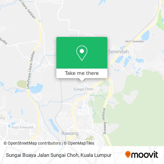 Peta Sungai Buaya Jalan Sungai Choh