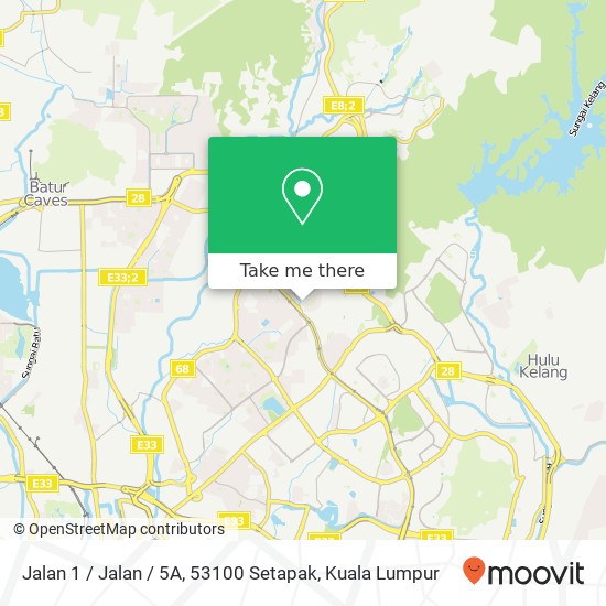 Jalan 1 / Jalan / 5A, 53100 Setapak map