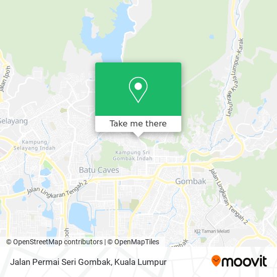 Peta Jalan Permai Seri Gombak