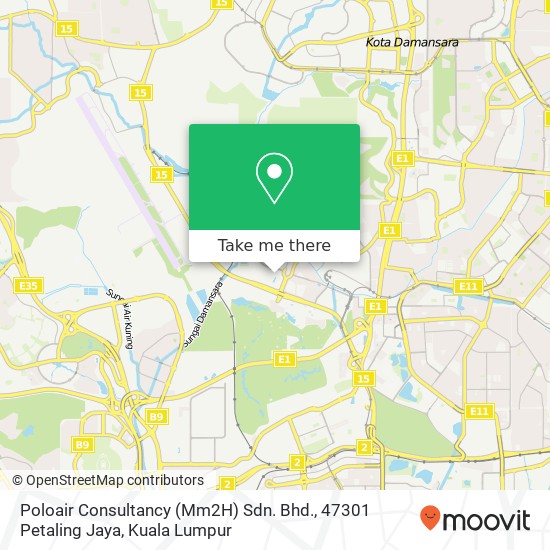 Peta Poloair Consultancy (Mm2H) Sdn. Bhd., 47301 Petaling Jaya