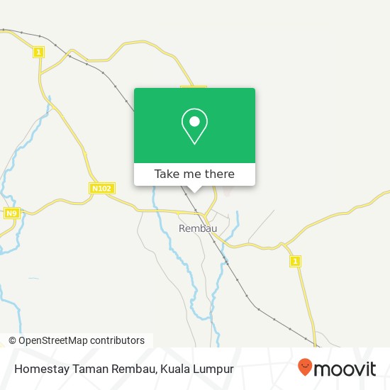 Homestay Taman Rembau map