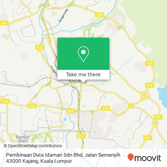 Pembinaan Duta Idaman Sdn Bhd, Jalan Semenyih 43000 Kajang map