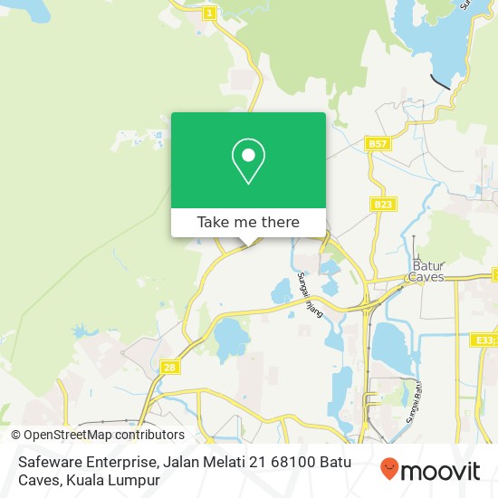 Safeware Enterprise, Jalan Melati 21 68100 Batu Caves map