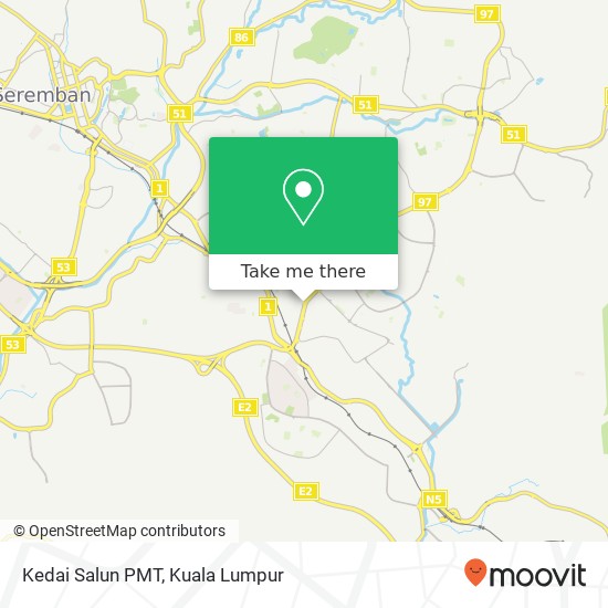 Kedai Salun PMT map